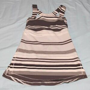 LULULEMON TRACK AND TRAIN TANK STRIPE SZ 2/XS